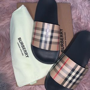 Burberry Slides Limited Edition.